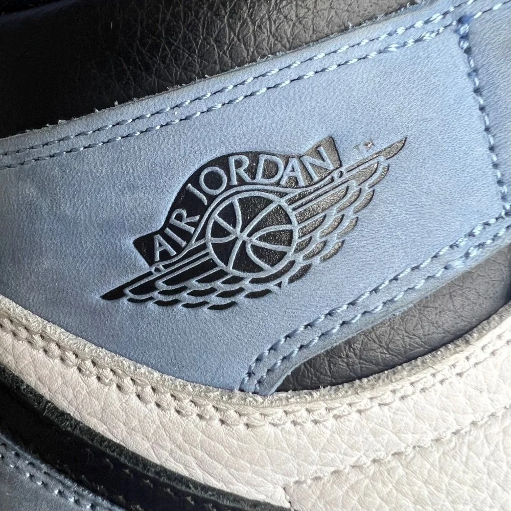 Nike Air Jordan 1 High OG University Blue Black White Men Sz 8‎ 555088-134